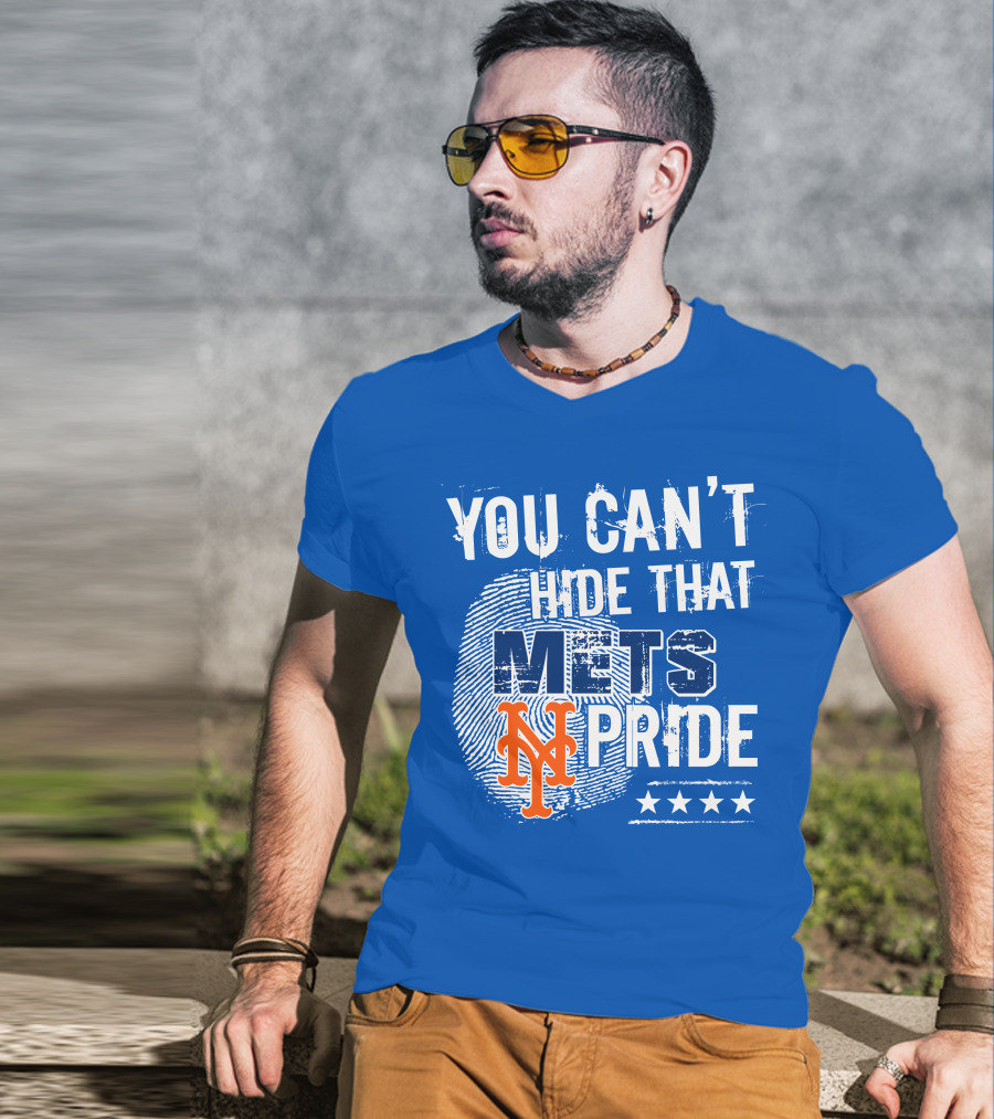 You Can't Hide That Mets Pride With New York Mets Logo And Stars T-Shirt