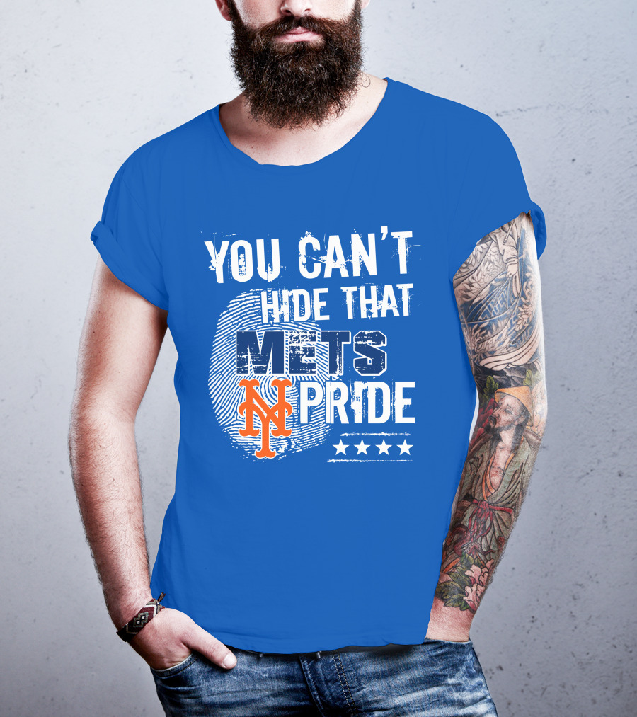 You Can't Hide That Mets Pride With New York Mets Logo And Stars T-Shirt