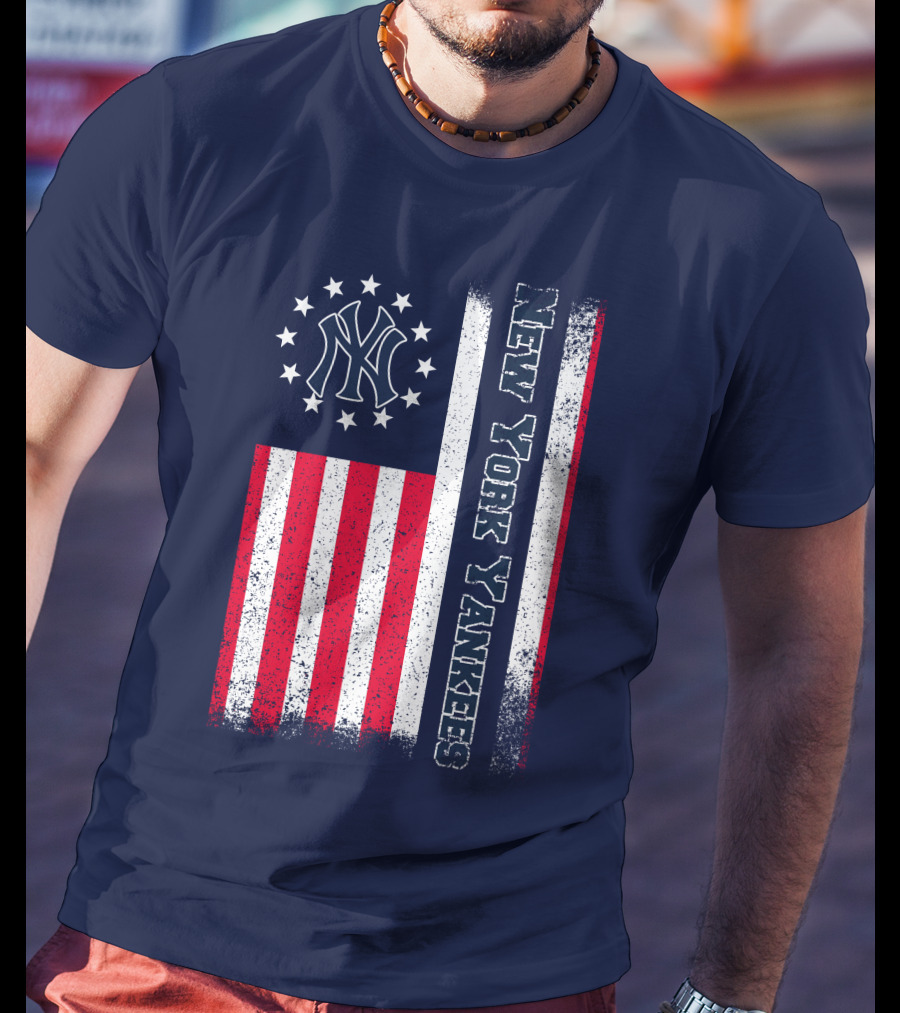 New York Yankees American Flag Stars And Stripes T-Shirt