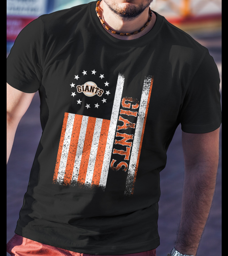 San Francisco Giants American Flag Themed Giants Stars And Stripes T-Shirt