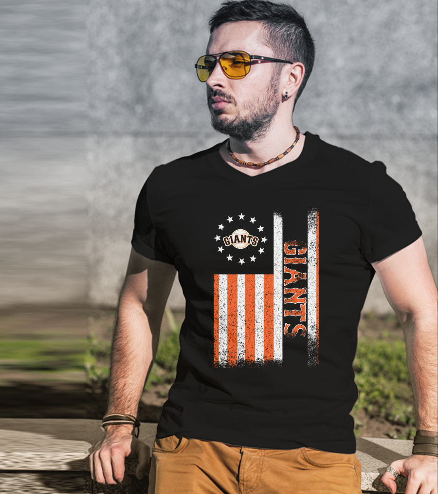 San Francisco Giants American Flag Themed Giants Stars And Stripes T-Shirt