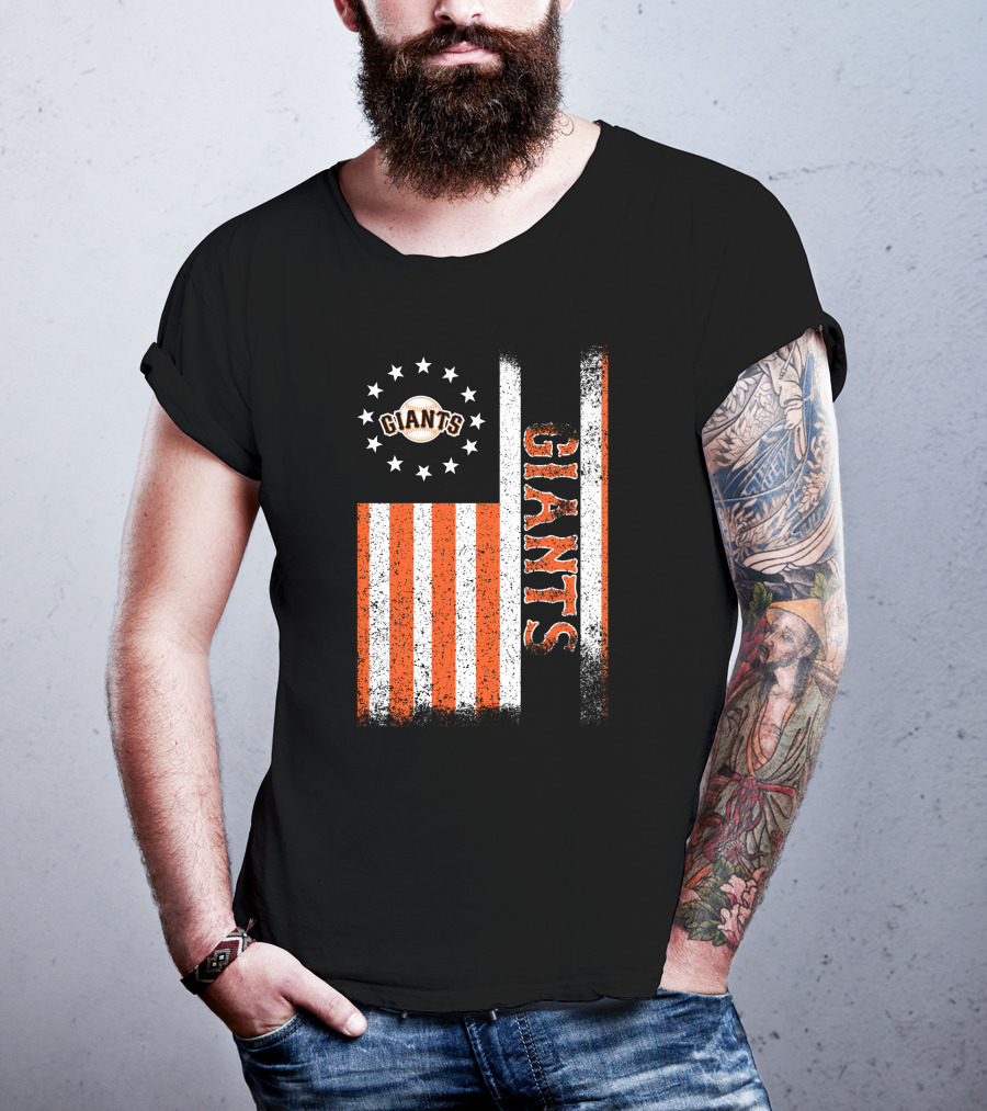 San Francisco Giants American Flag Themed Giants Stars And Stripes T-Shirt