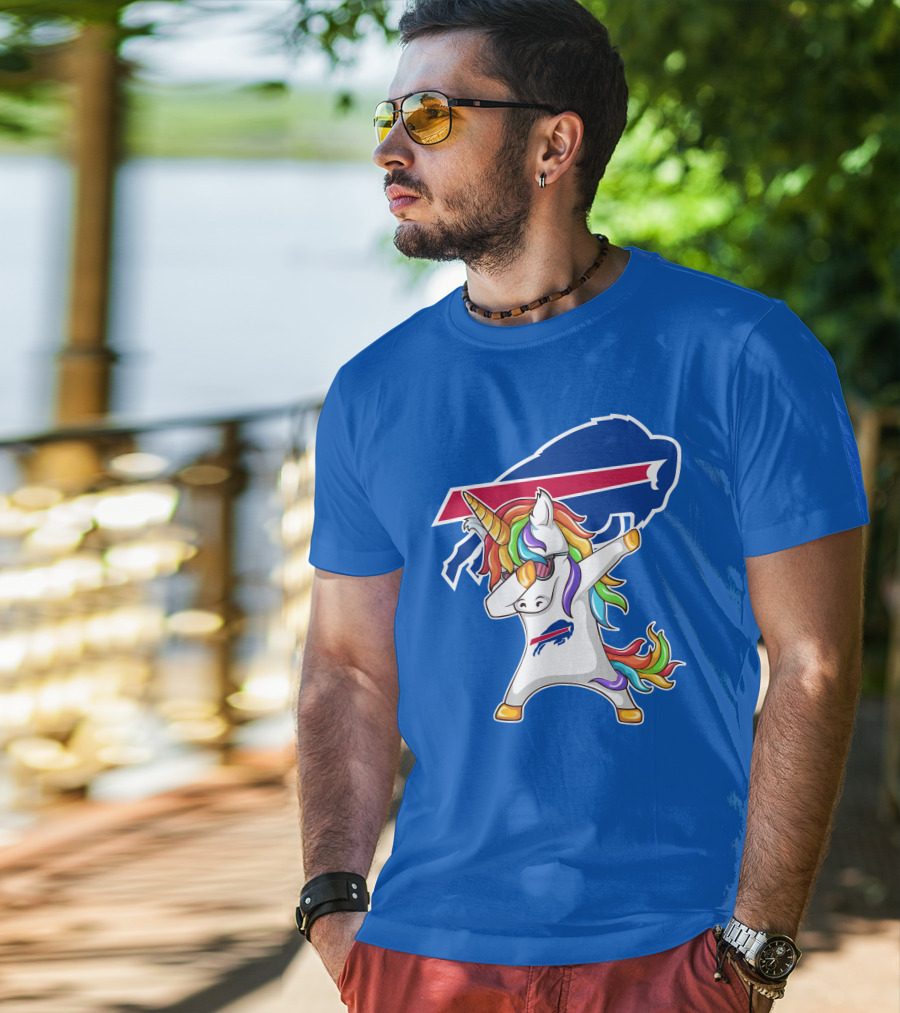 Buffalo Bills Unicorn Dabbing NFL Fan T-Shirt