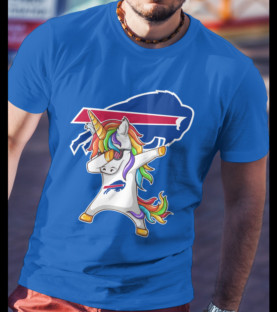 Buffalo Bills Unicorn Dabbing NFL Fan T-Shirt