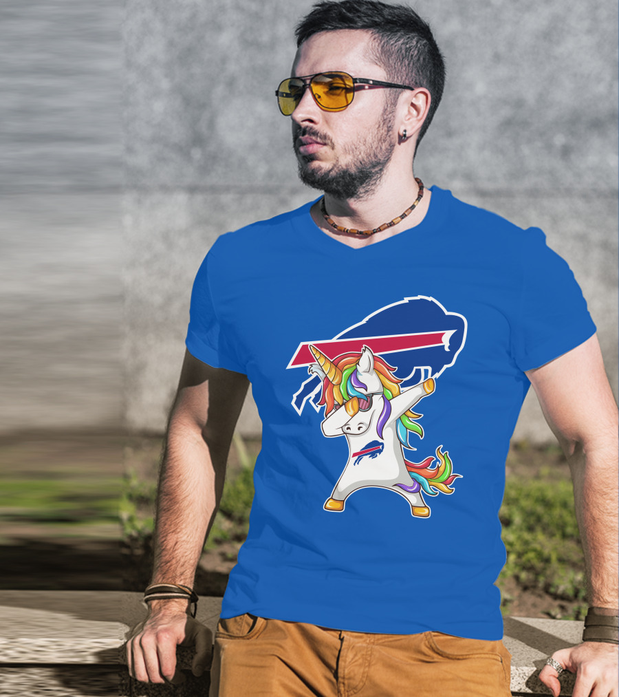 Buffalo Bills Unicorn Dabbing NFL Fan T-Shirt