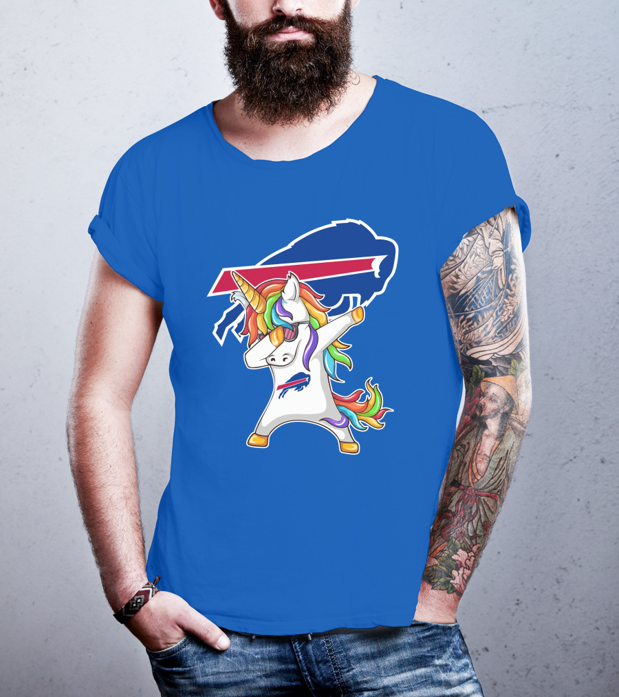 Buffalo Bills Unicorn Dabbing NFL Fan T-Shirt