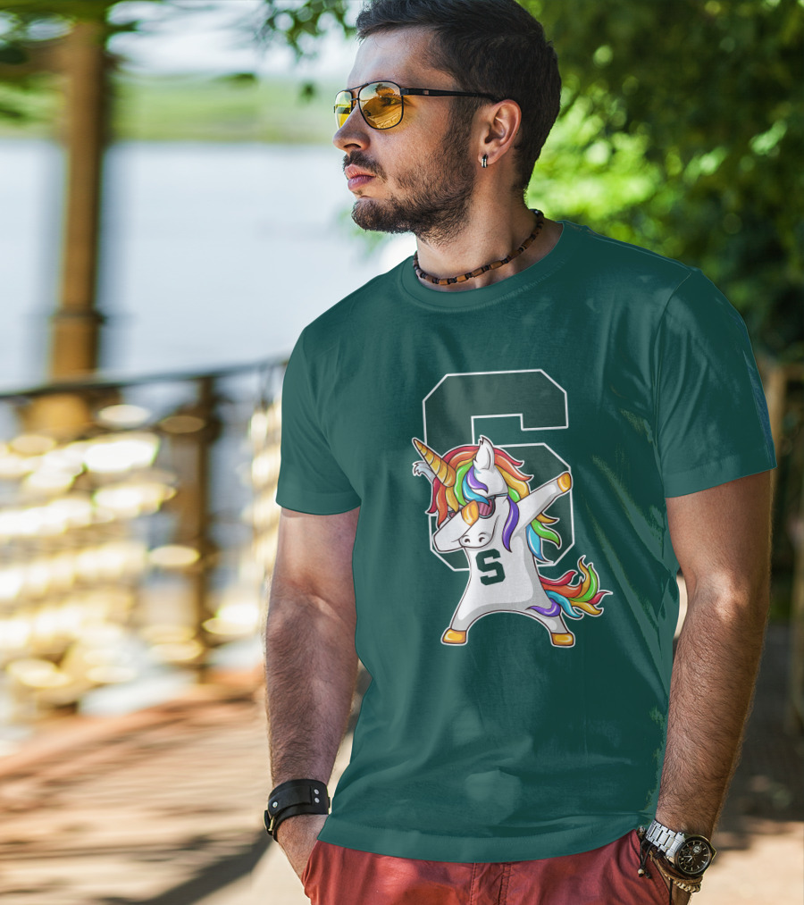 Michigan State Spartans Unicorn Dabbing S T-Shirt