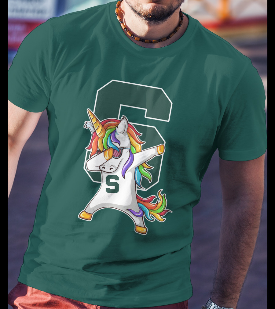 Michigan State Spartans Unicorn Dabbing S T-Shirt
