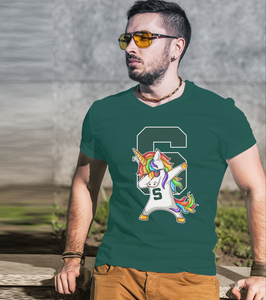 Michigan State Spartans Unicorn Dabbing S T-Shirt