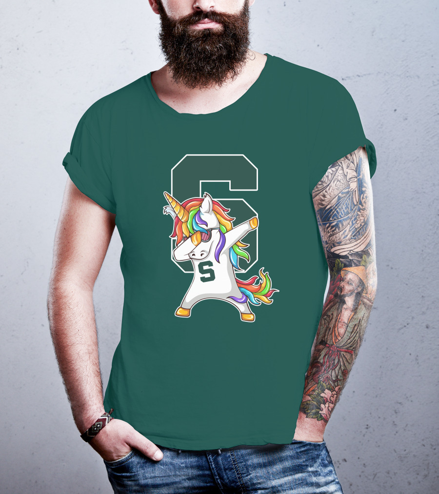 Michigan State Spartans Unicorn Dabbing S T-Shirt