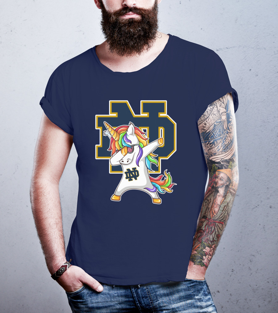 Notre Dame Fighting Irish Dab Unicorn ND T-Shirt