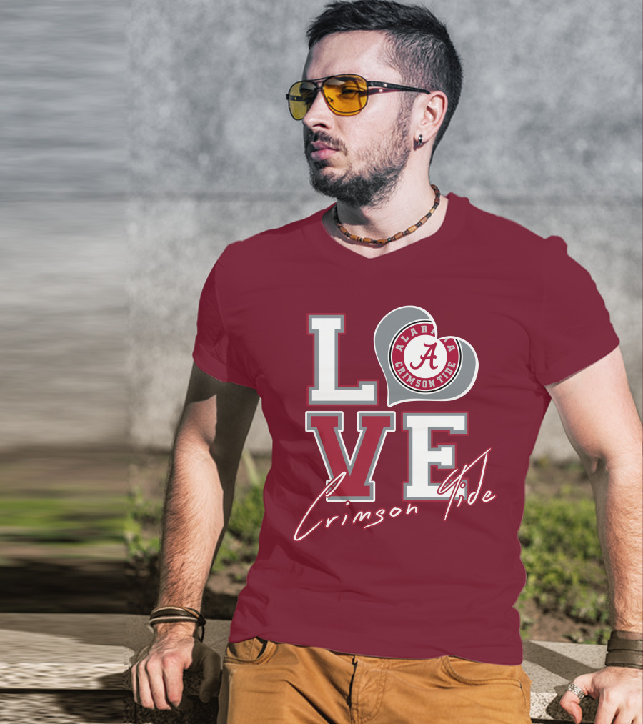 LOVE Alabama Crimson Tide T-Shirt