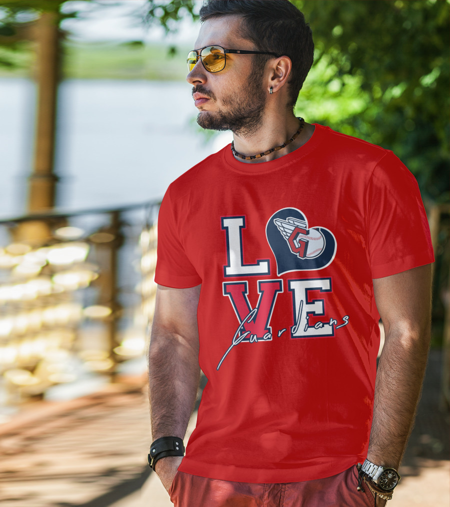 LOVE Guardians Baseball Heart T-Shirt