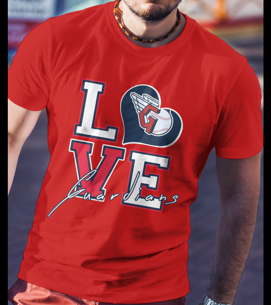 LOVE Guardians Baseball Heart T-Shirt