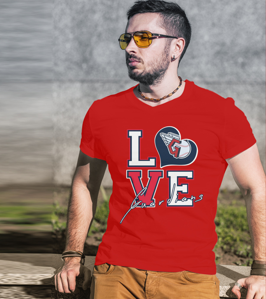 LOVE Guardians Baseball Heart T-Shirt