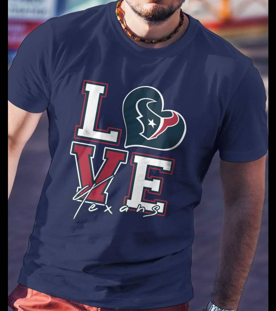 LOVE Houston Texans Logo NFL T-Shirt
