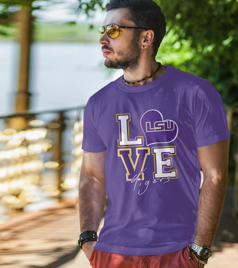 LOVE LSU Tigers T-Shirt