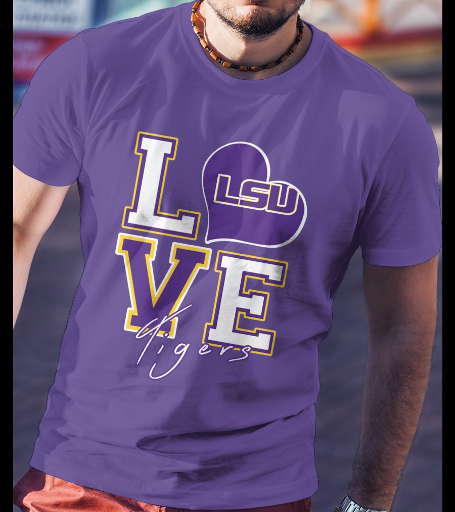 LOVE LSU Tigers T-Shirt