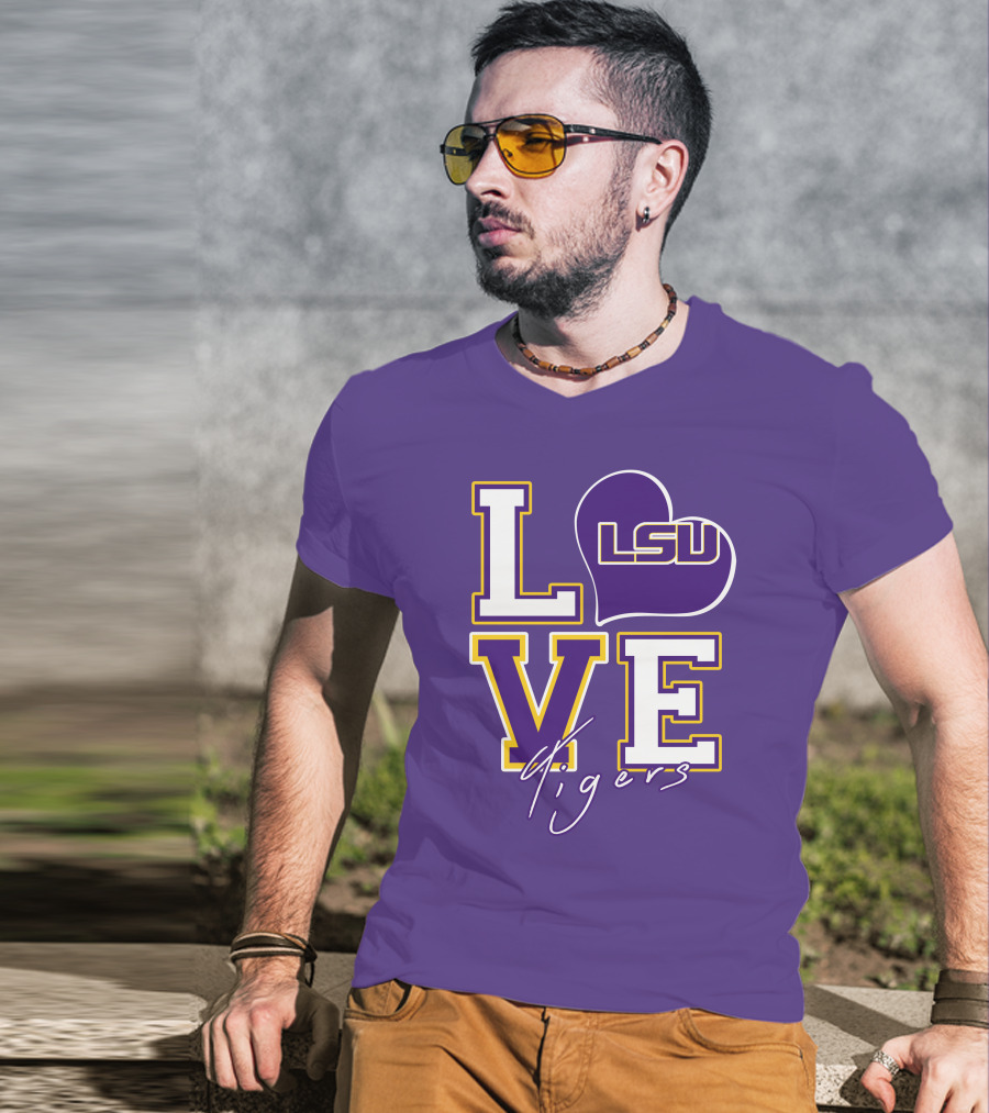 LOVE LSU Tigers T-Shirt