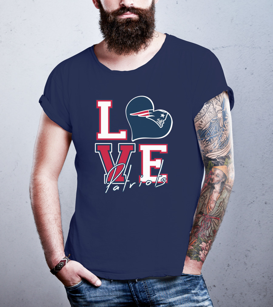 Love Patriots New England Football T-Shirt