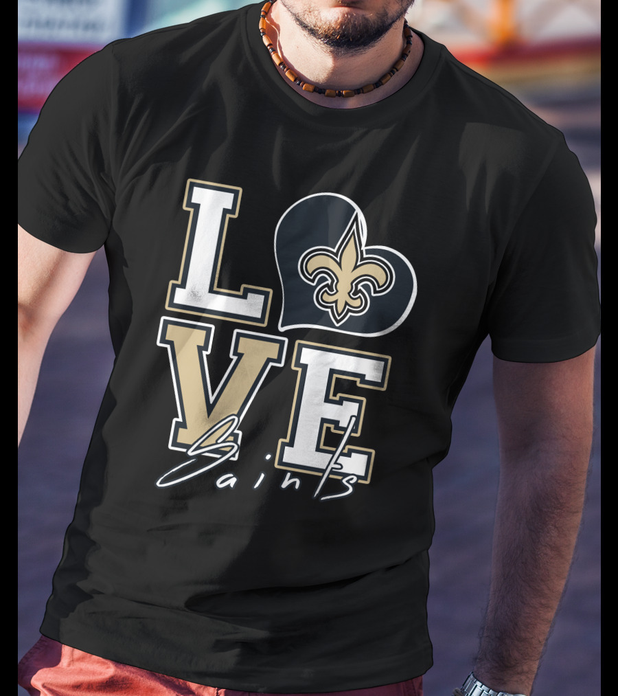 LOVE Saints New Orleans Fleur-de-Lis T-Shirt