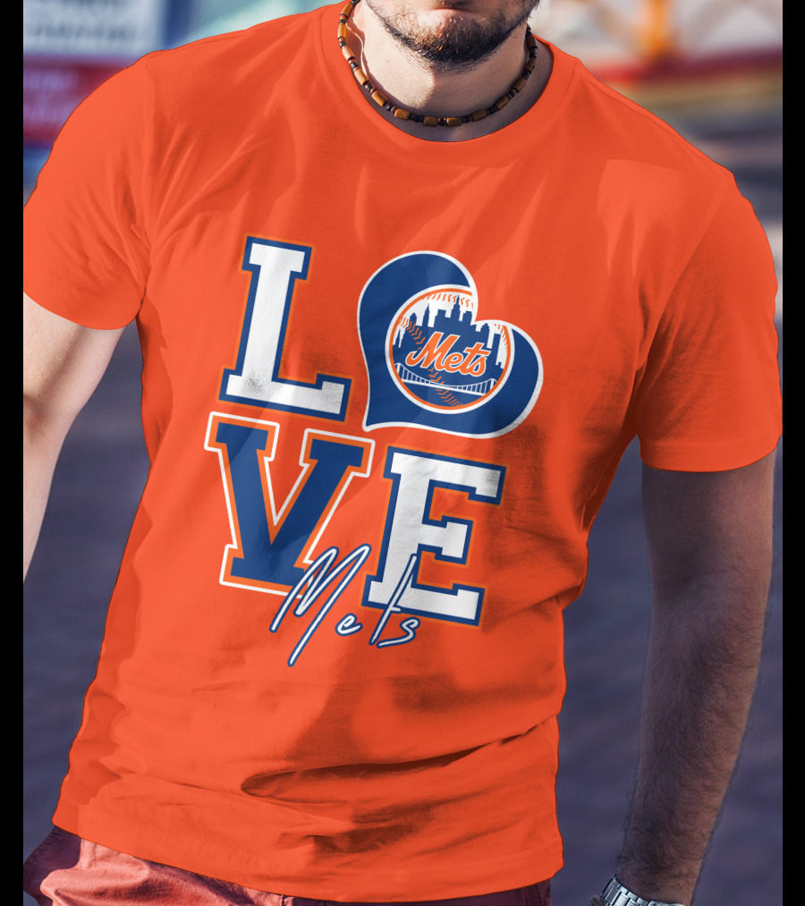 LOVE Mets New York Skyline T-Shirt
