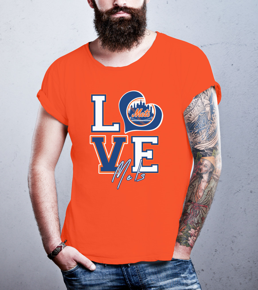 LOVE Mets New York Skyline T-Shirt