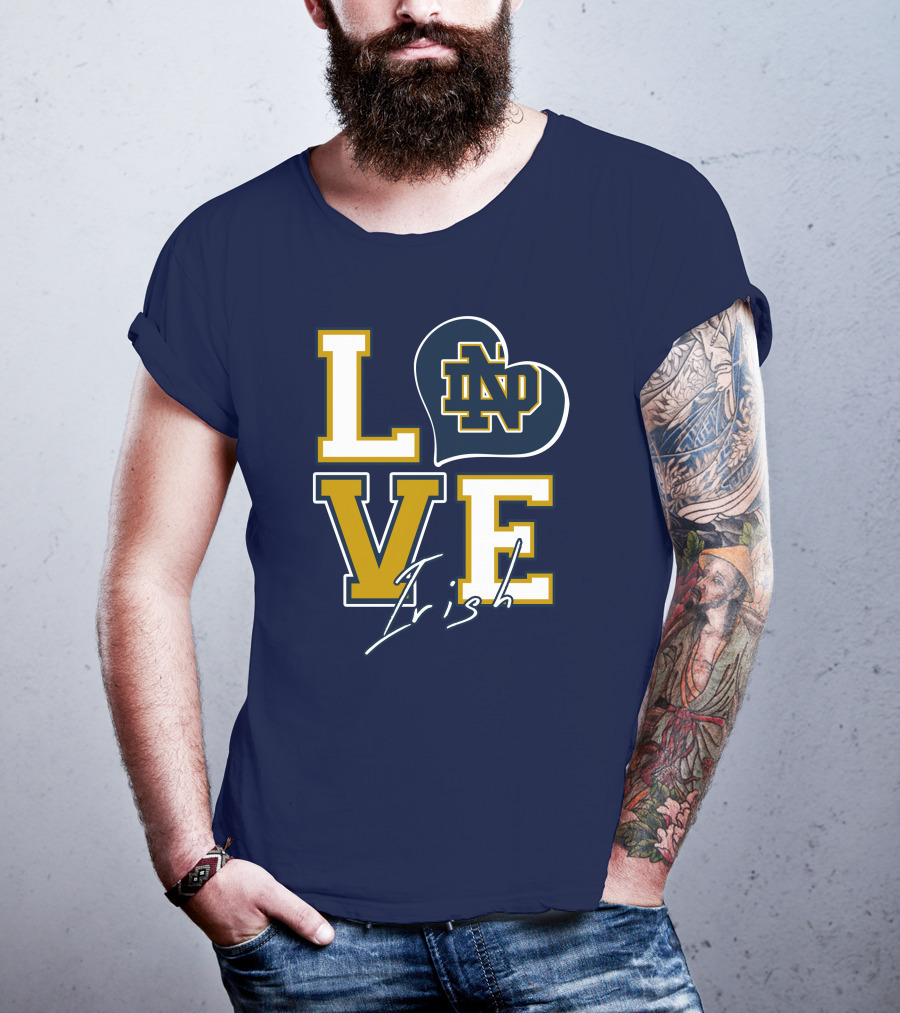 LOVE Notre Dame Irish ND T-Shirt