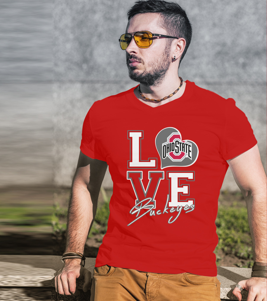 LOVE Ohio State Buckeyes T-Shirt
