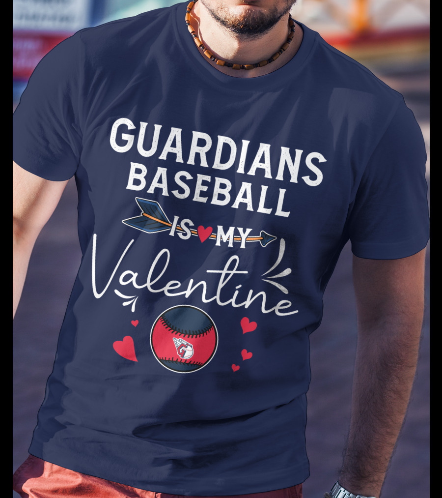 Guardians Baseball Is My Valentine T-Shirt