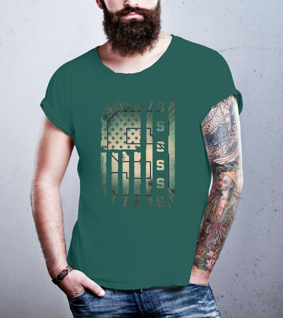 Michigan State Spartans Stars And Stripes S T-Shirt