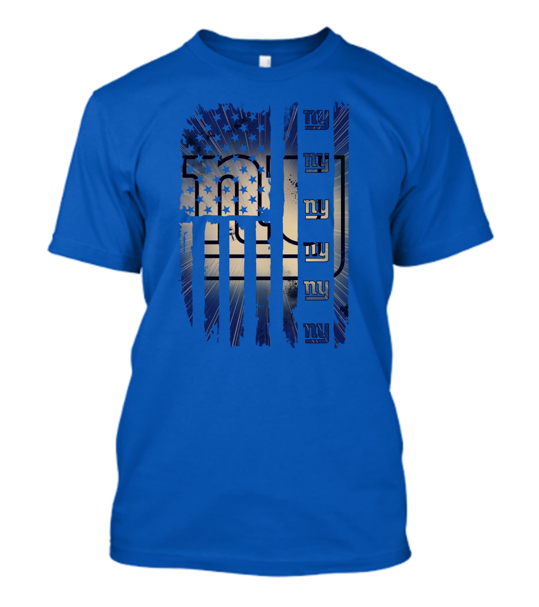 New York Giants Ny American Flag Stars T-Shirt