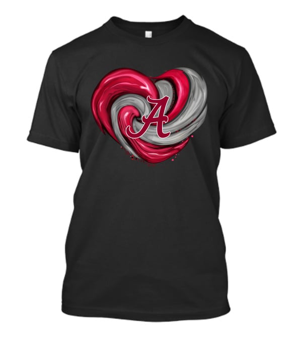 Alabama Crimson Tide Heart Swirl A T-Shirt