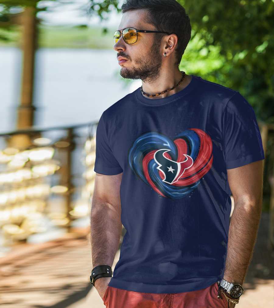 Houston Texans Tornado Heart T-Shirt
