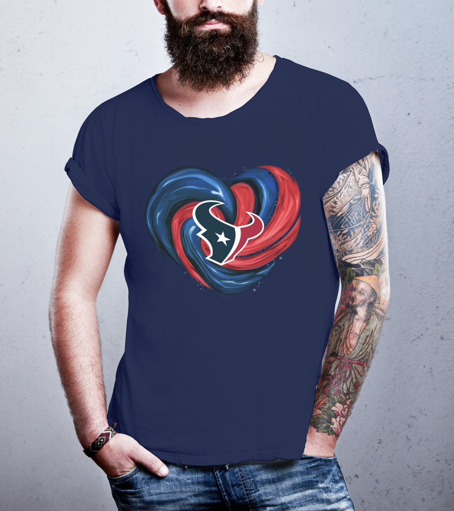 Houston Texans Tornado Heart T-Shirt