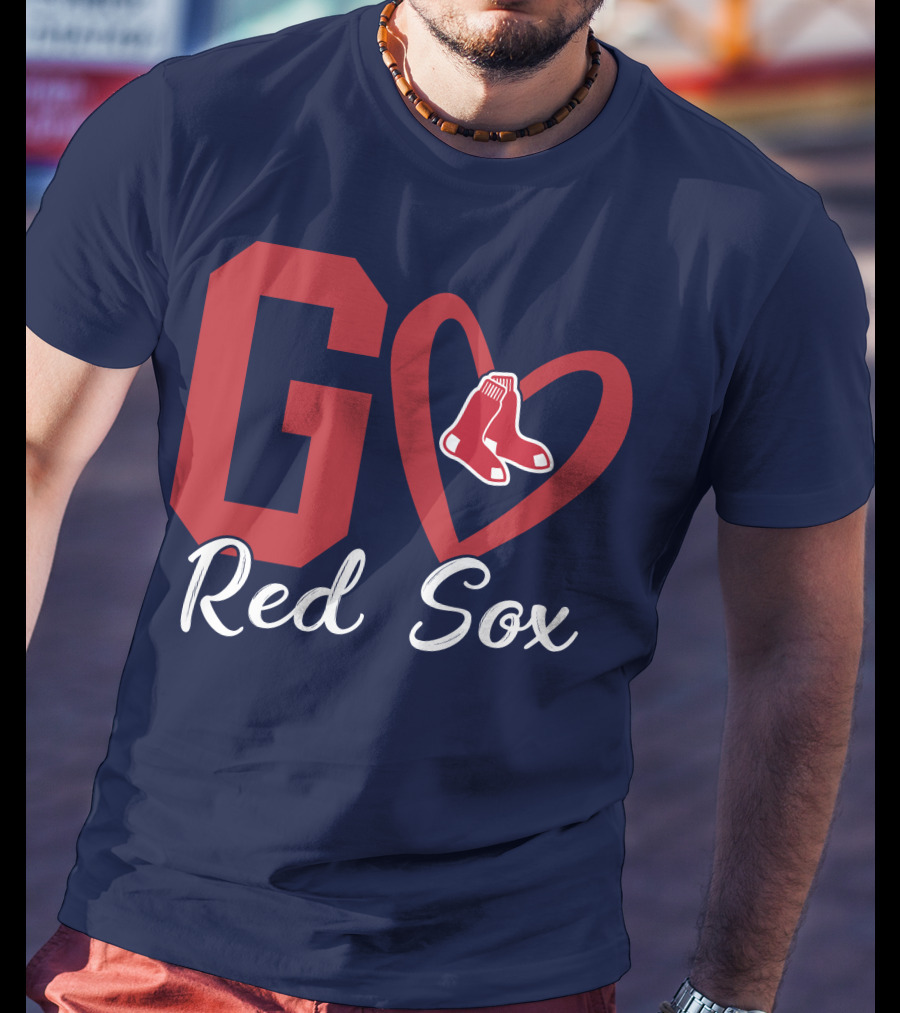 Go Red Sox Heart Socks T-Shirt