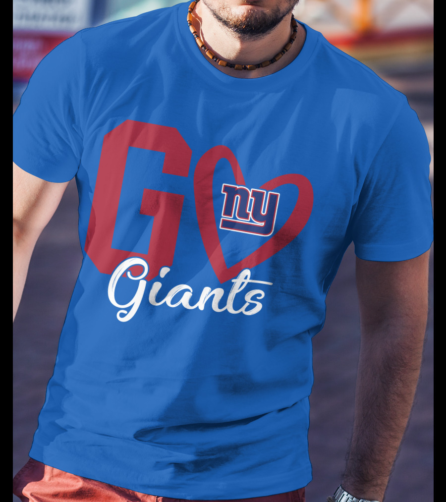 Go Giants NY Giants Heart T-Shirt