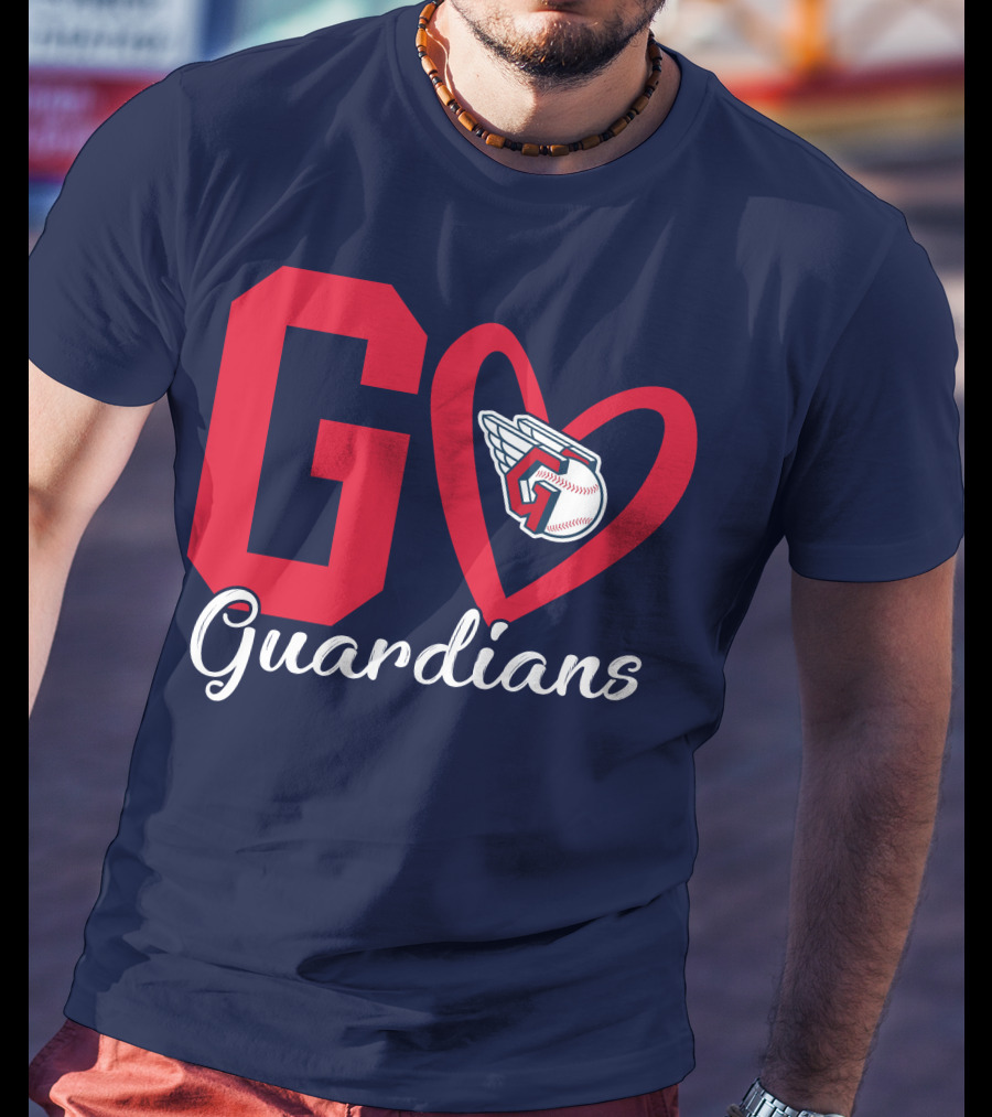 Go Guardians Baseball Heart Winged T-Shirt