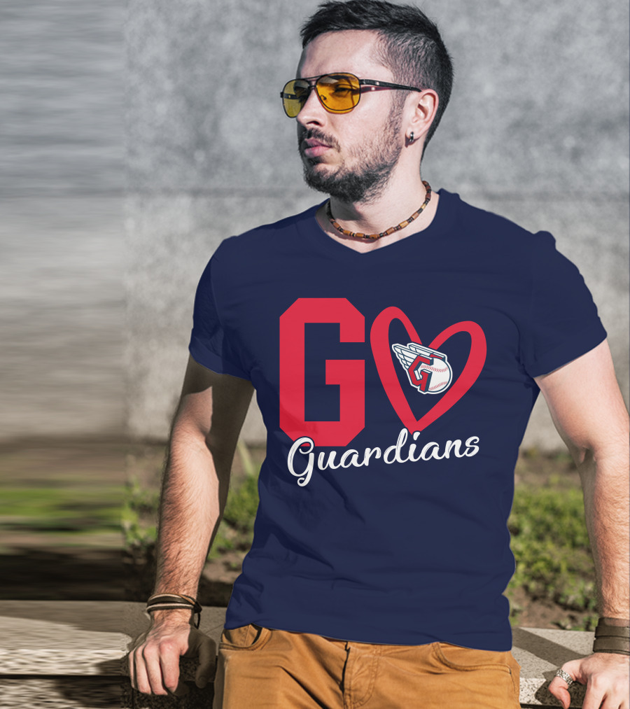 Go Guardians Baseball Heart Winged T-Shirt