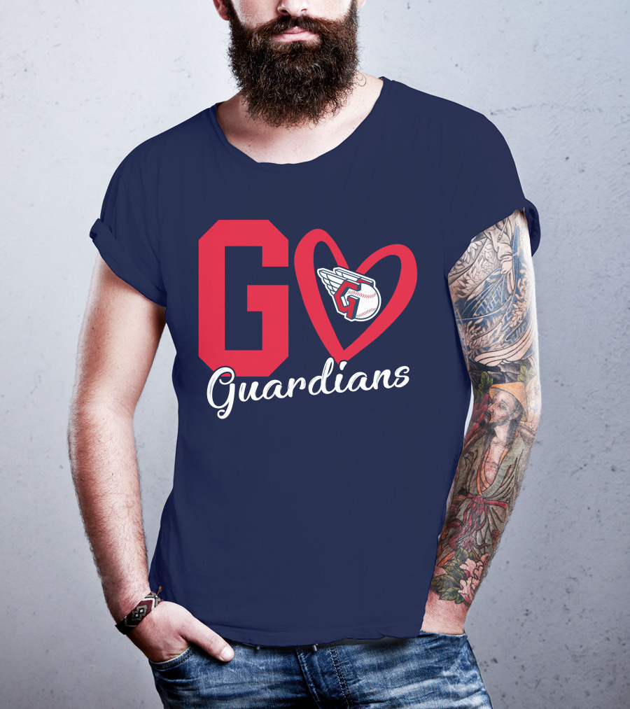 Go Guardians Baseball Heart Winged T-Shirt
