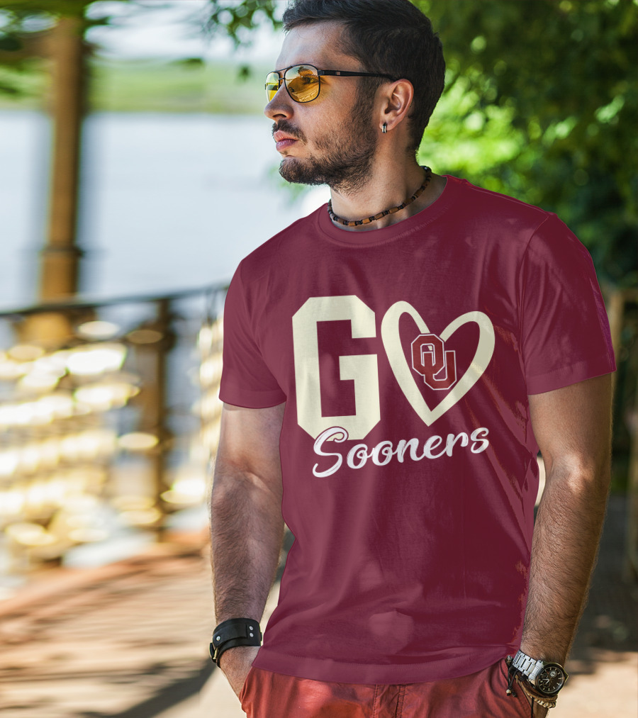 Go Sooners OU Heart T-Shirt