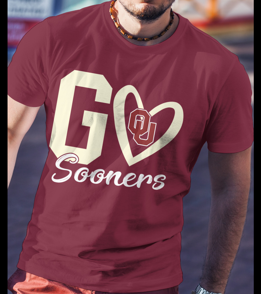 Go Sooners OU Heart T-Shirt