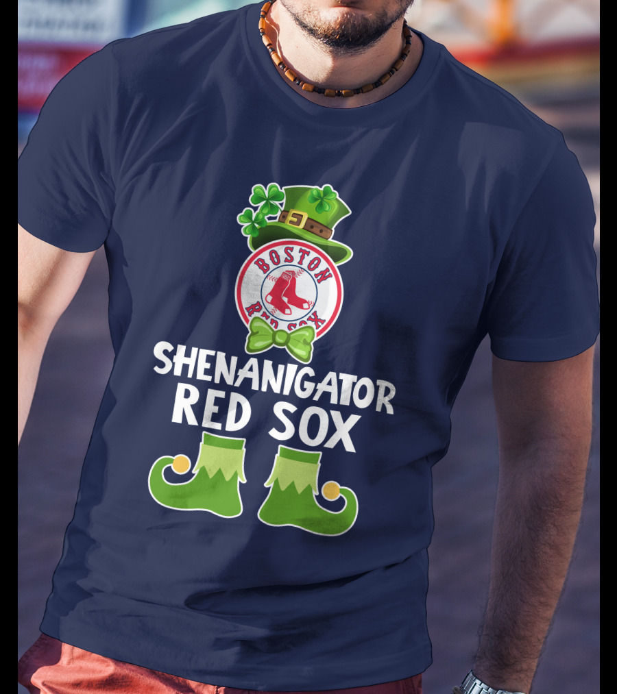 Boston Red Sox Shenanigator Leprechaun St. Patrick's Day T-Shirt