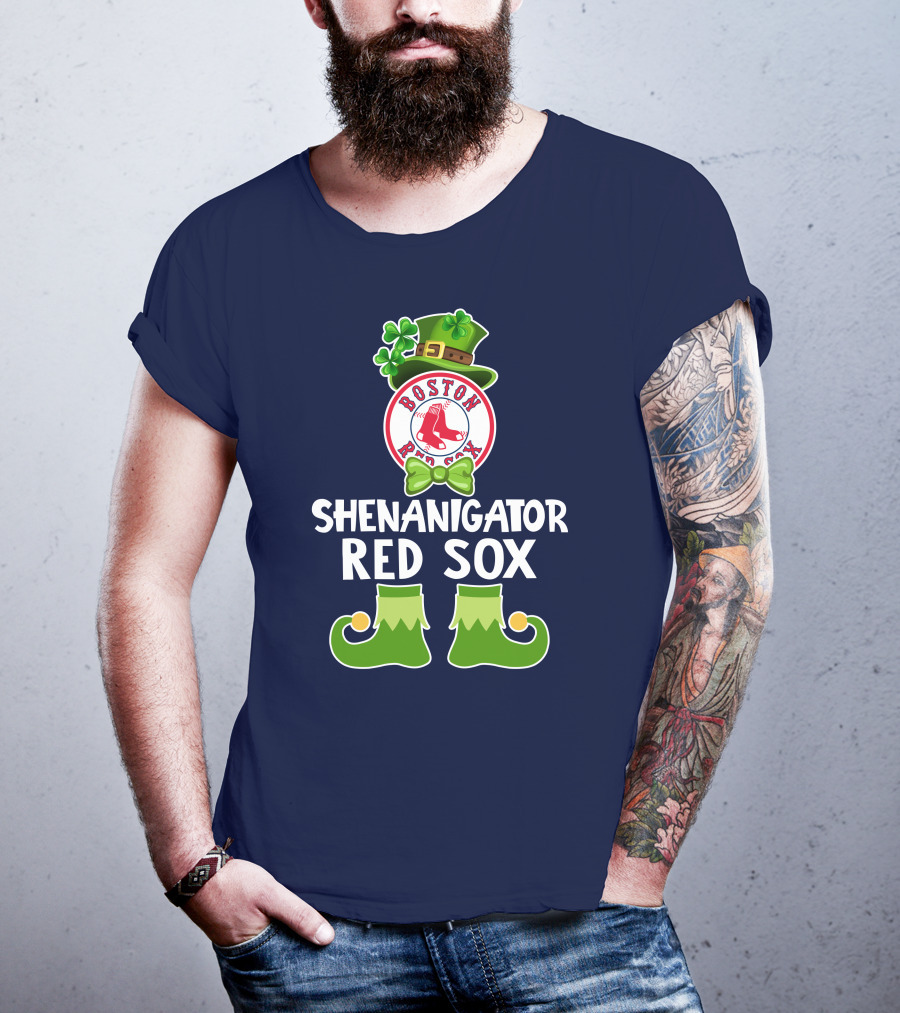 Boston Red Sox Shenanigator Leprechaun St. Patrick's Day T-Shirt
