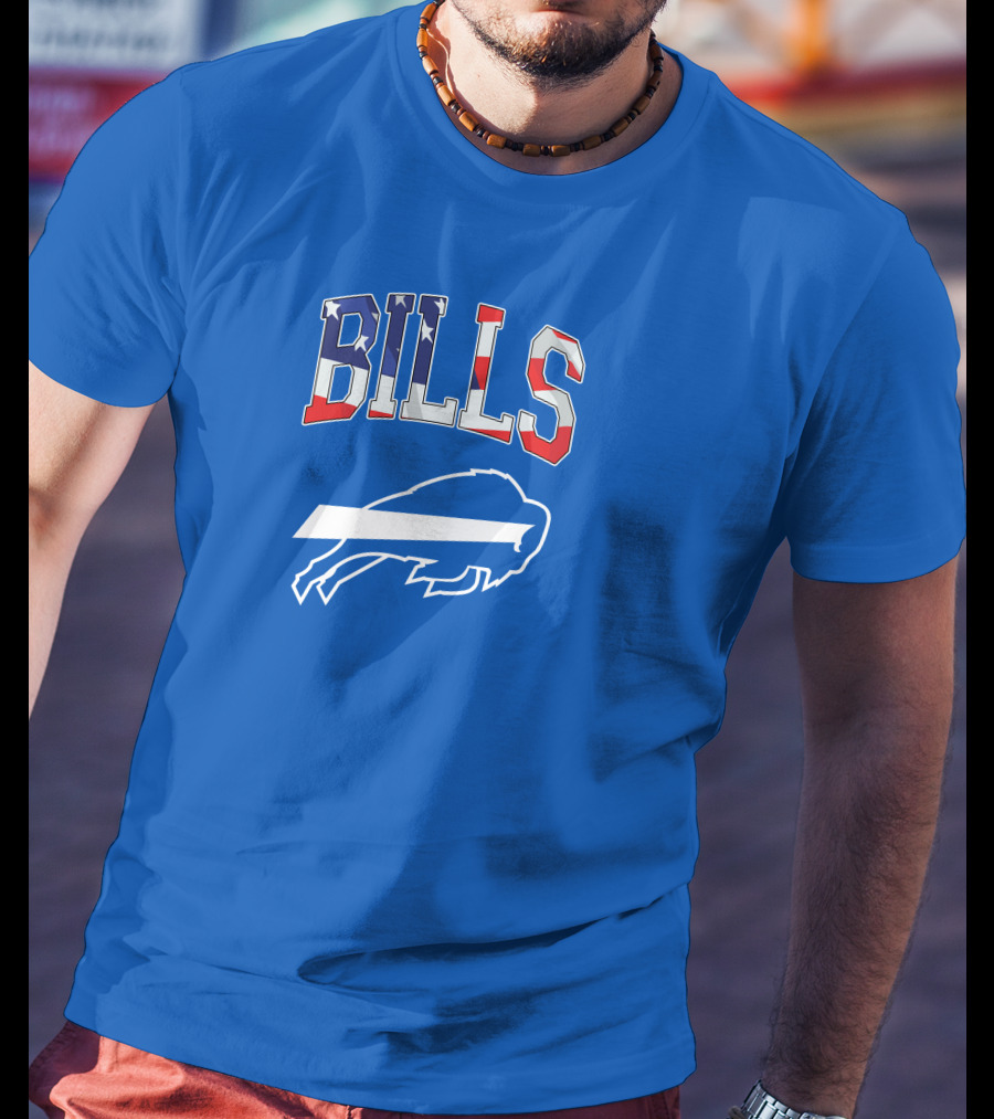 Buffalo Bills American Flag Patriots NFL Team T-Shirt
