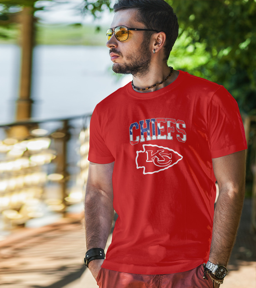 Chiefs Kc Kansas City American Flag T-Shirt