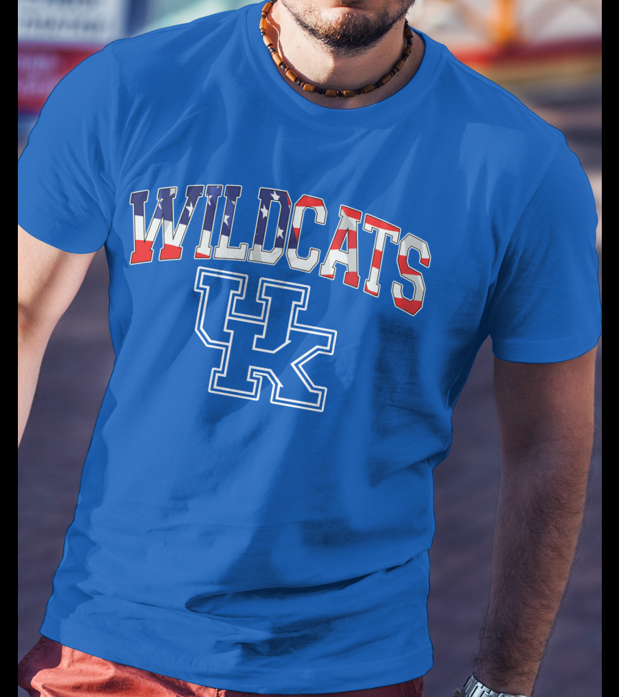WILDCATS UK American Flag T-Shirt