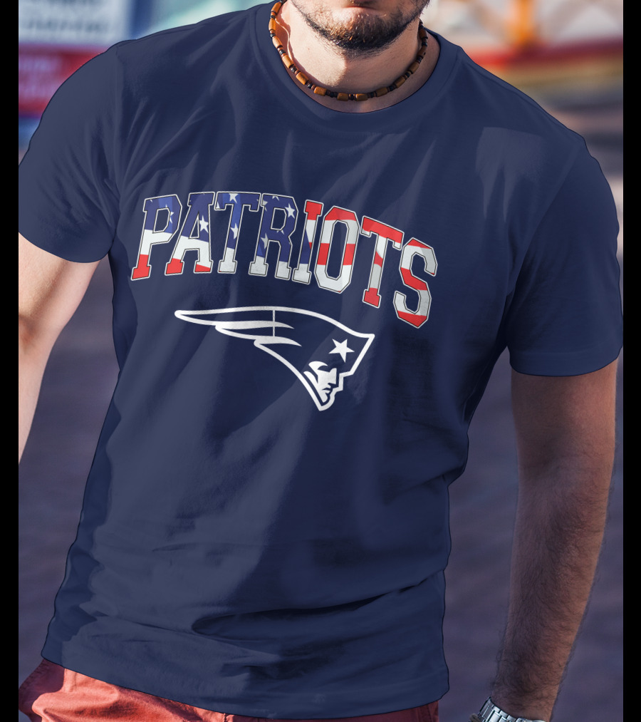 Patriots American Flag New England Patriots T-Shirt