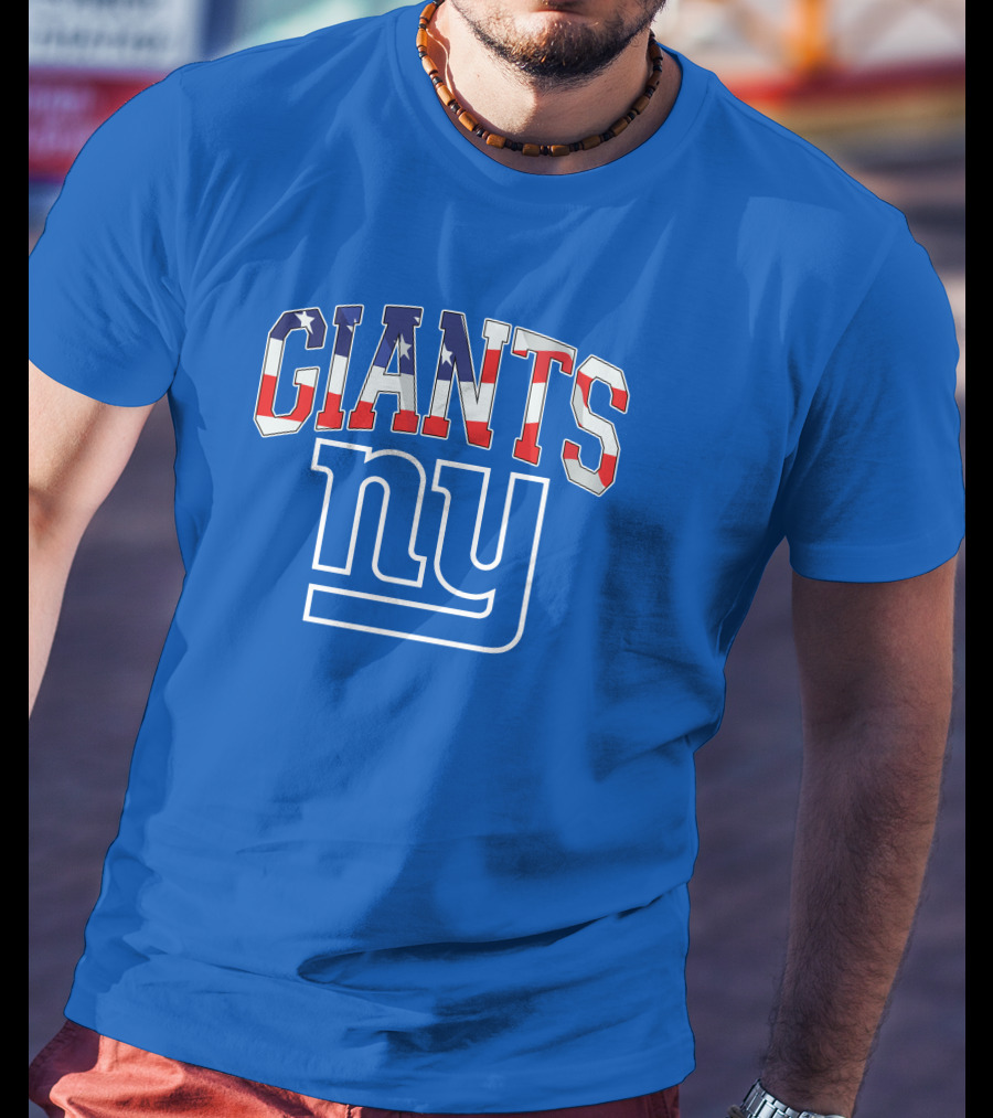 New York Giants American Flag NY T-Shirt