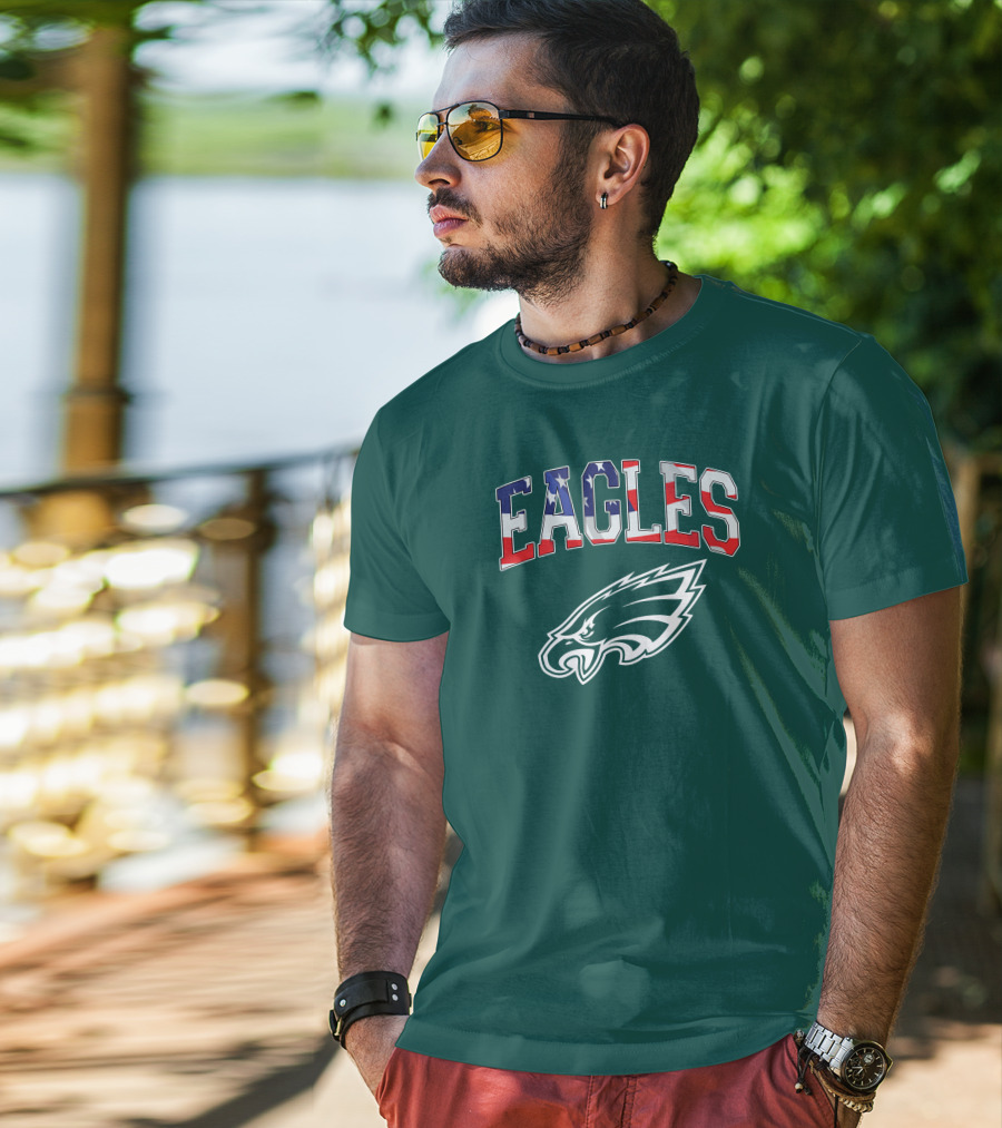 Eagles American Flag Philadelphia T-Shirt